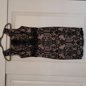 Black lace cocktail dress